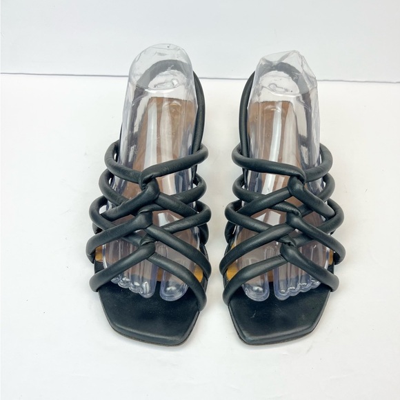 COCLICO Black Strappy Sandals US 8 Euro 39 Leather Made In Spain. - Picture 10 of 12
